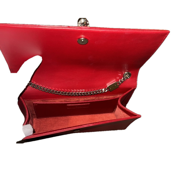 YSL Red Leather Chain Bag - Picture 7 of 10